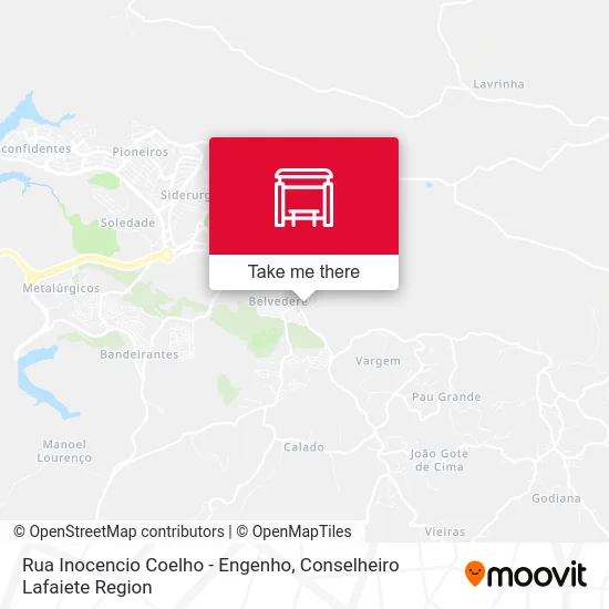 Rua Inocencio Coelho - Engenho map