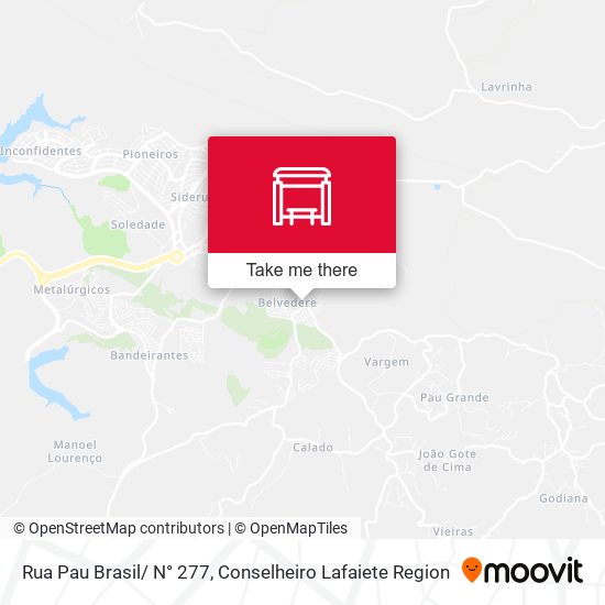Rua Pau Brasil/ N° 277 map