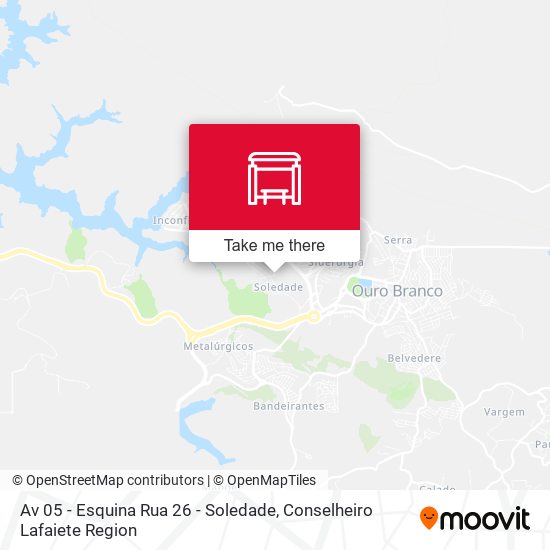 Av 05 - Esquina Rua 26 - Soledade map