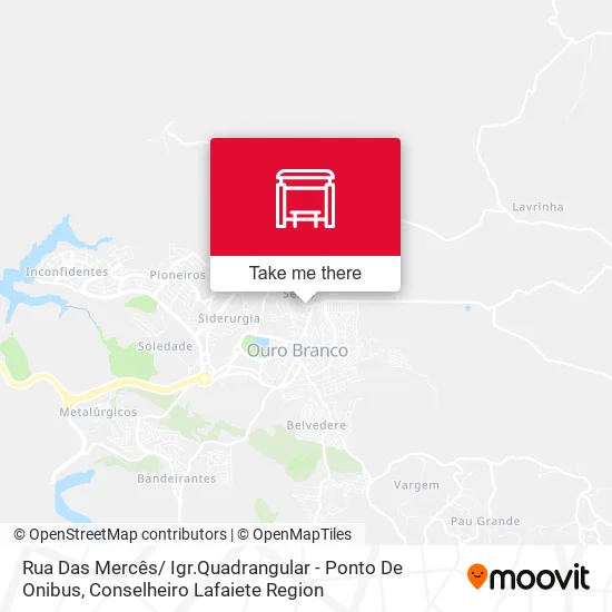 Rua Das Mercês/ Igr.Quadrangular - Ponto De Onibus map