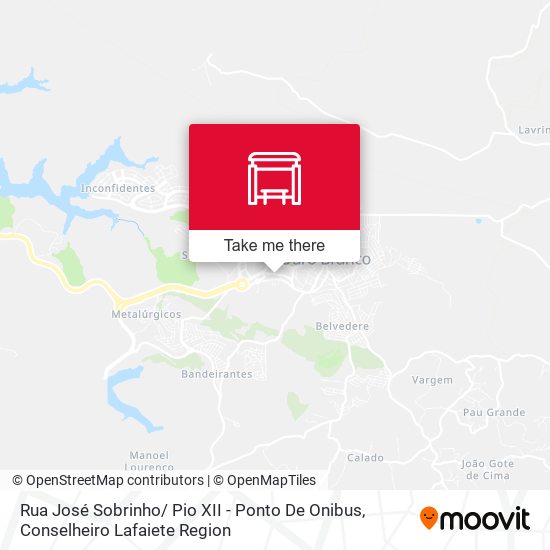 Rua José Sobrinho/ Pio XII - Ponto De Onibus map
