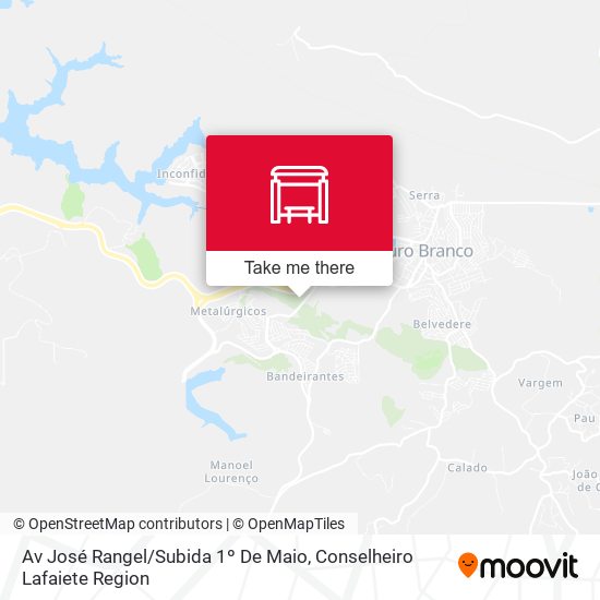 Av José Rangel / Subida 1º De Maio map