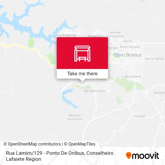 Rua Lamim / 129 - Ponto De Onibus map