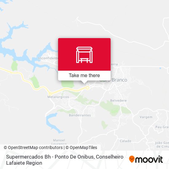 Supermercados Bh - Ponto De Onibus map