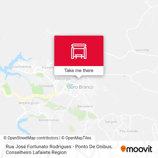 Rua José Fortunato Rodrigues - Ponto De Onibus map