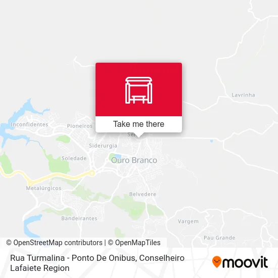 Rua Turmalina - Ponto De Onibus map