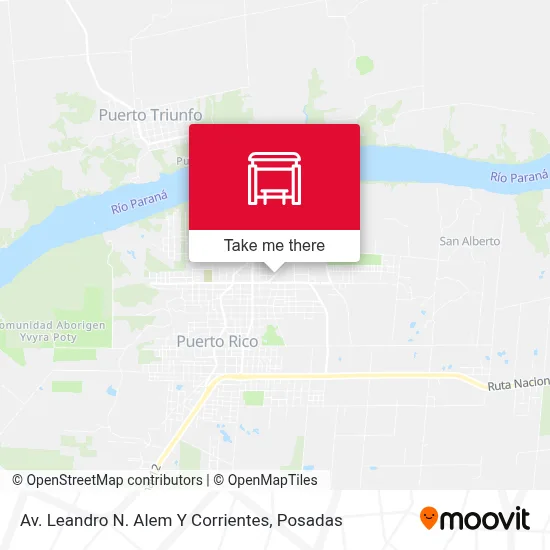 Av. Leandro N. Alem Y Corrientes map