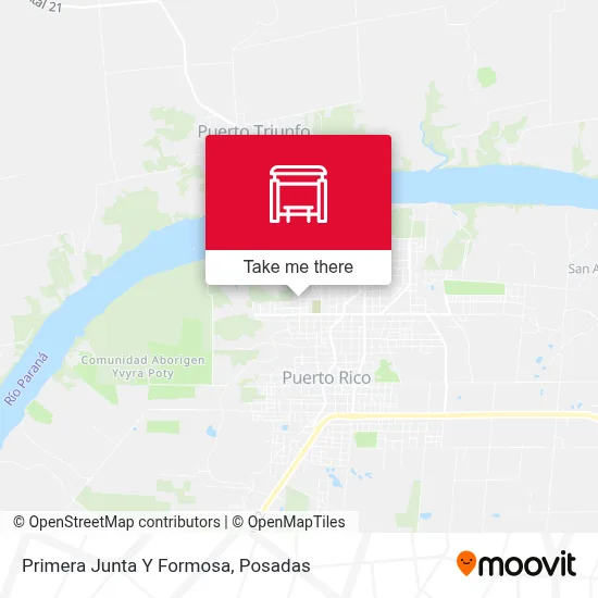 Primera Junta Y Formosa map