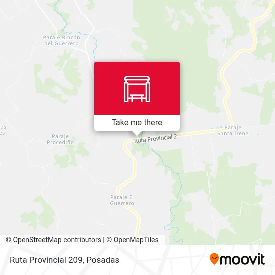 Mapa de Ruta Provincial 209