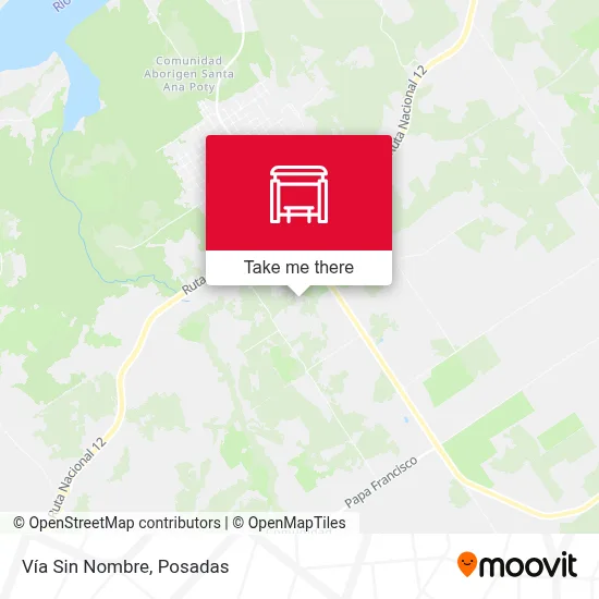 Vía Sin Nombre map