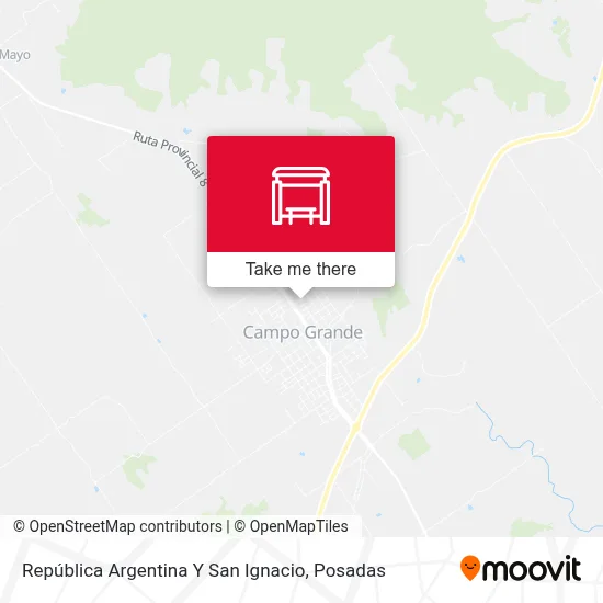 República Argentina Y San Ignacio map