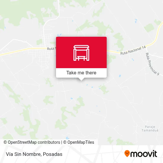 Vía Sin Nombre map