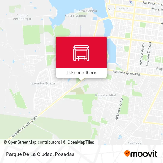 Parque De La Ciudad map