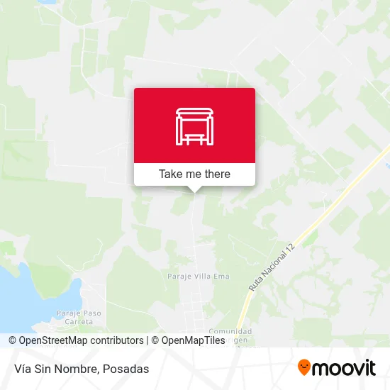 Vía Sin Nombre map