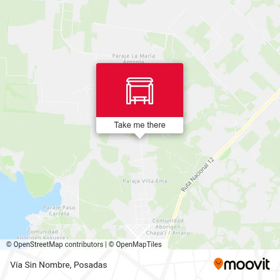 Vía Sin Nombre map