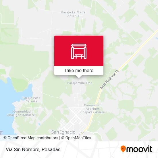 Vía Sin Nombre map