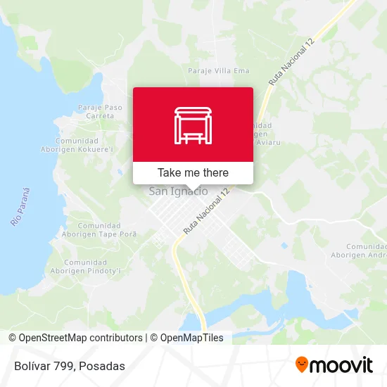 Bolívar 799 map