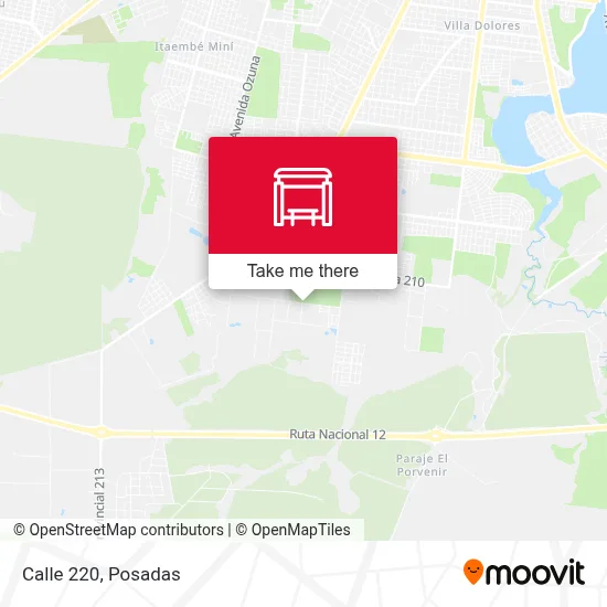 Calle 220 map