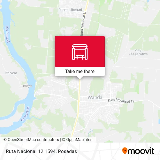 Ruta Nacional 12 1594 map