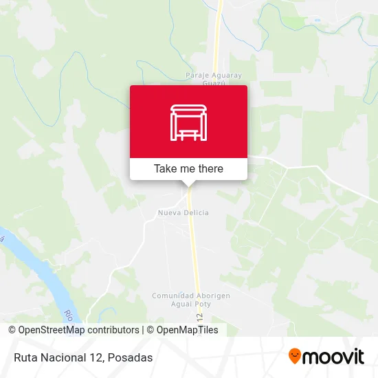 Mapa de Ruta Nacional 12