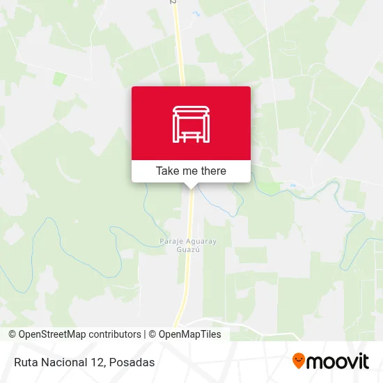 Mapa de Ruta Nacional 12