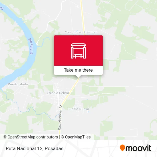 Mapa de Ruta Nacional 12