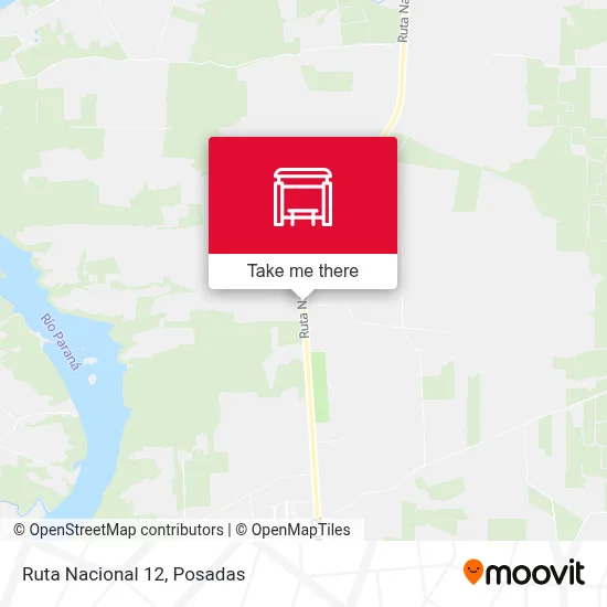 Mapa de Ruta Nacional 12