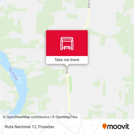 Mapa de Ruta Nacional 12