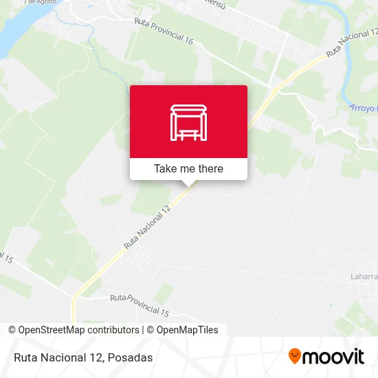 Mapa de Ruta Nacional 12