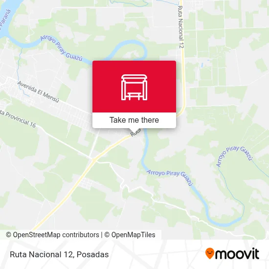 Mapa de Ruta Nacional 12