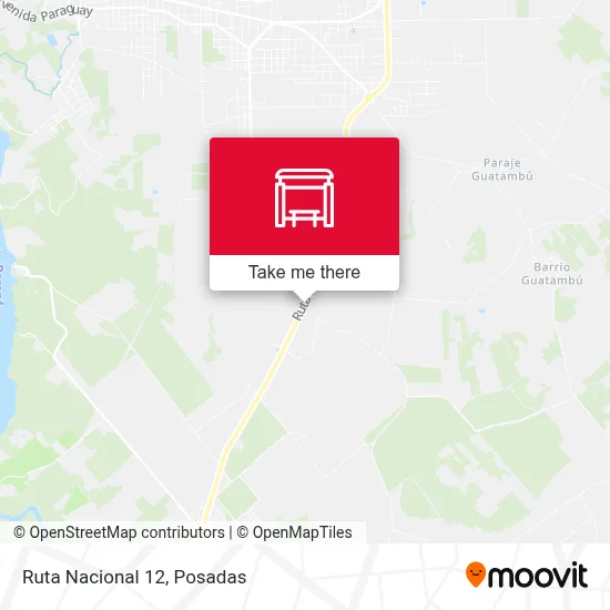 Mapa de Ruta Nacional 12