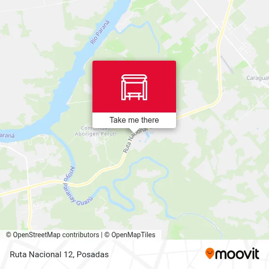 Mapa de Ruta Nacional 12