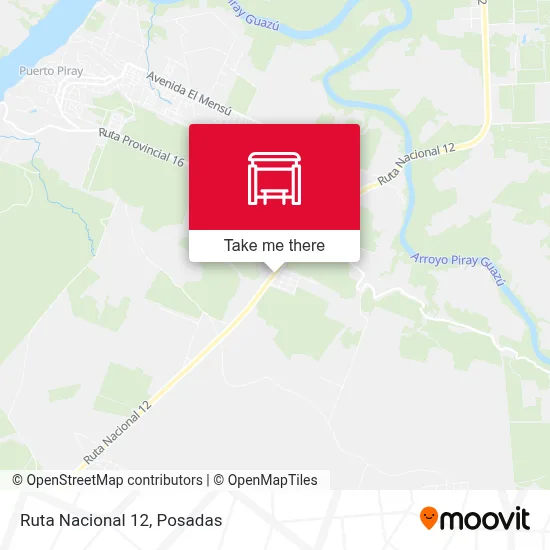 Mapa de Ruta Nacional 12