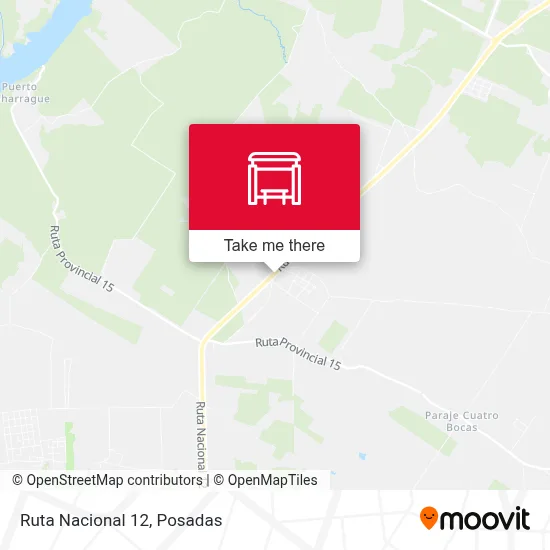 Mapa de Ruta Nacional 12