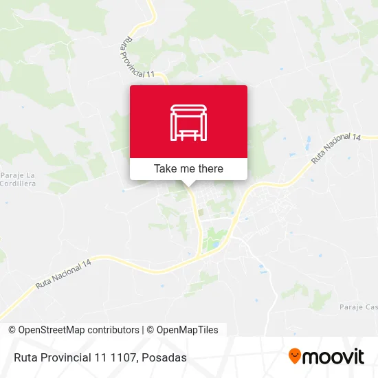 Mapa de Ruta Provincial 11 1107