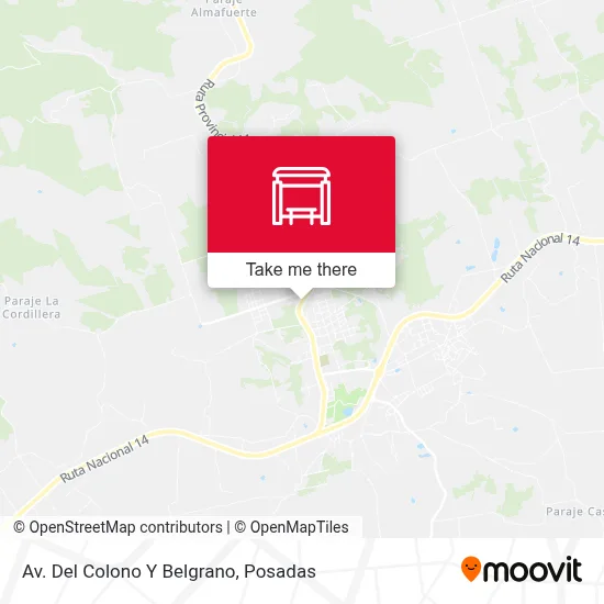 Av. Del Colono Y Belgrano map