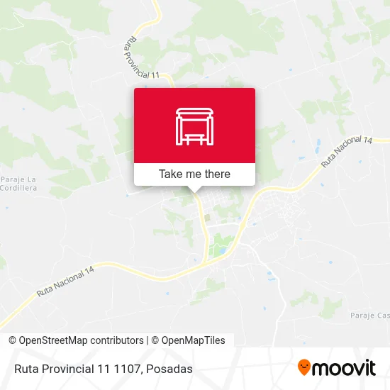 Mapa de Ruta Provincial 11 1107