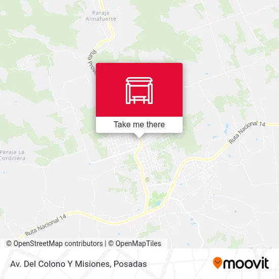 Av. Del Colono Y Misiones map