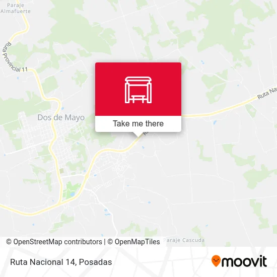 Mapa de Ruta Nacional 14
