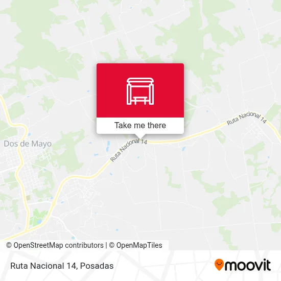 Mapa de Ruta Nacional 14