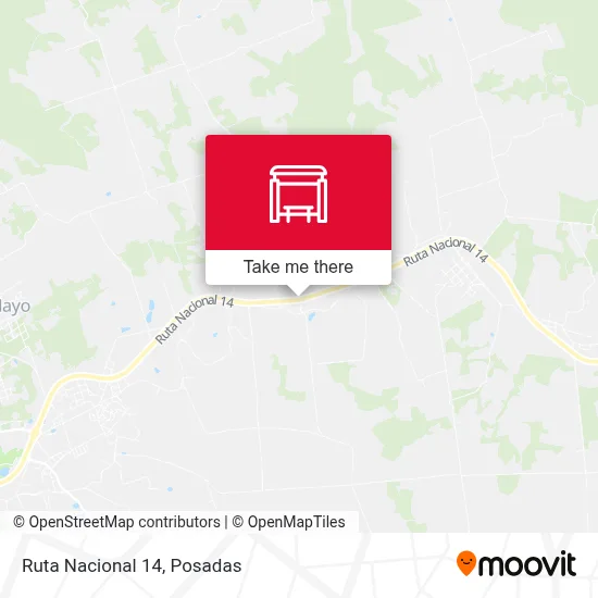 Mapa de Ruta Nacional 14