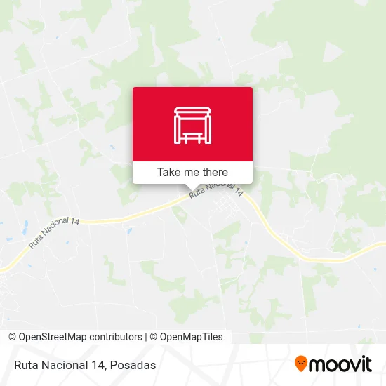 Mapa de Ruta Nacional 14