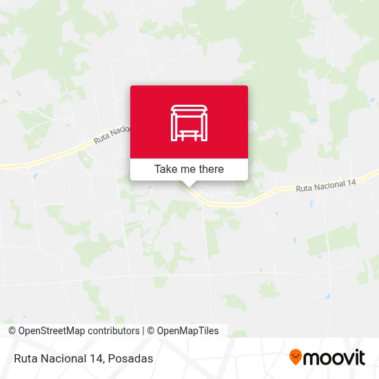 Mapa de Ruta Nacional 14