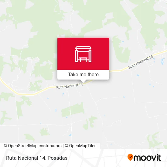 Mapa de Ruta Nacional 14