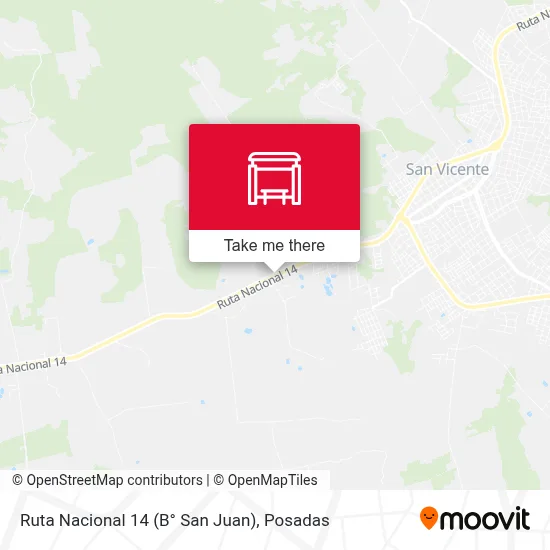 Ruta Nacional 14 (B° San Juan) map