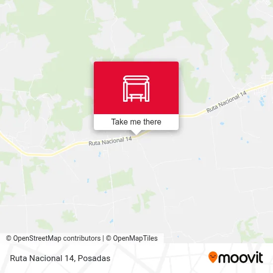 Mapa de Ruta Nacional 14