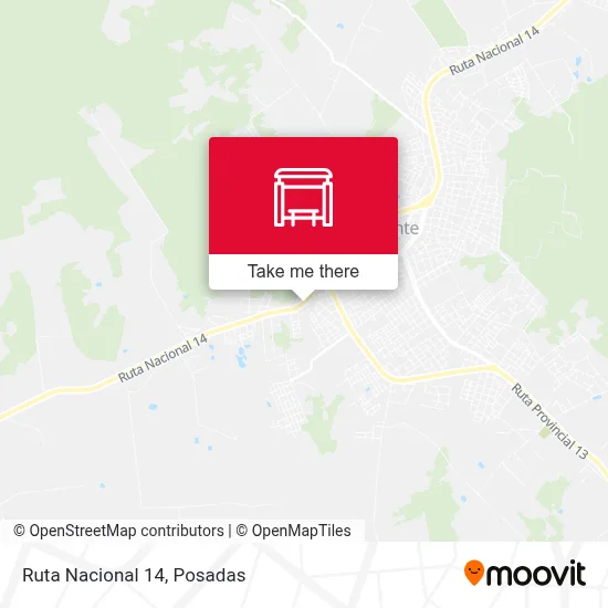 Mapa de Ruta Nacional 14