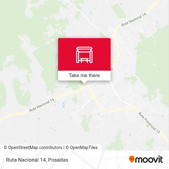 Mapa de Ruta Nacional 14