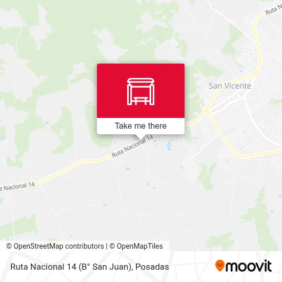 Ruta Nacional 14 (B° San Juan) map