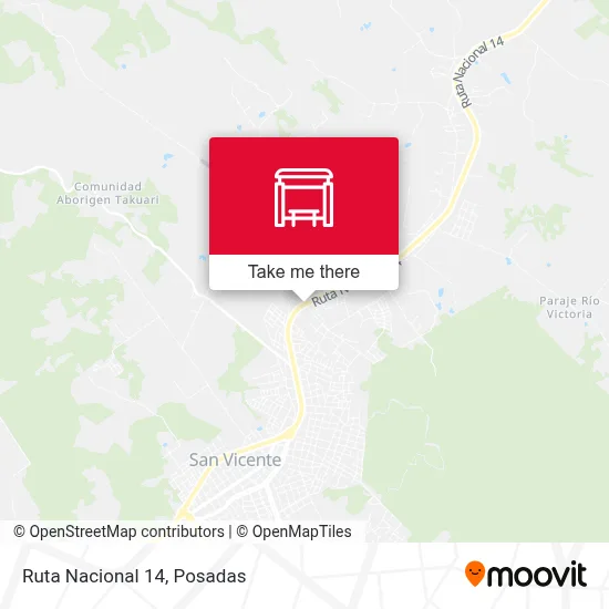 Mapa de Ruta Nacional 14